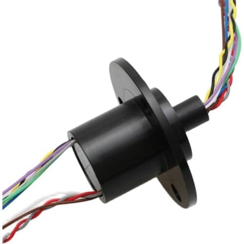 Capsule Slip Ring 10 Circuits Wires 21.8mm Test Equipment 2A AC240V 300RPM Signal Slipring for CCTV/Medical Equipments/Robotics