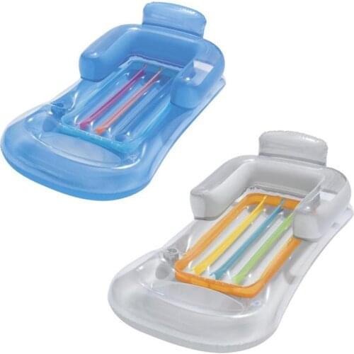 Inflatable Floating Row Beach Swimming Air Mattress Pool Floats Floating Lounge Sleeping Bed For Water Sports Party Toy 157x89cm