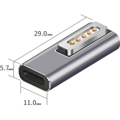 NEW Portable LED Aluminum Alloy PD Fast Charging Conversion Type-c To Adapter For Macbook Air/pro Laptop Smart Phone