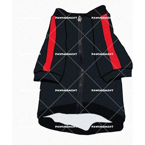 Red Striped Pet Dog Clothes for Small Dogs Clothing Frenhc Bulldog Warm Jacket Yorkies Dog Accessories Chihuahua Apparel PC1495