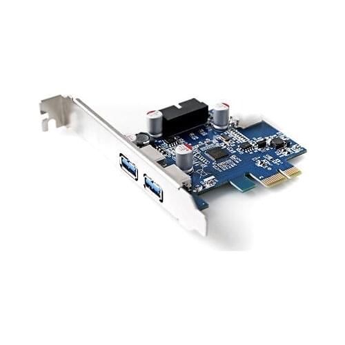 PCI Express USB 3.0 2 Ports Front Panel with 4-Pin & 20 Pin Control Card Adapter