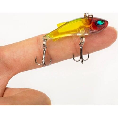 1PCS Small VIB Bait 3.5g 40mm Mini Hard Bait Iscas Artificiais Wobblers Swimbait Crankbait Iscas Leurre Vibration Plastic VIB