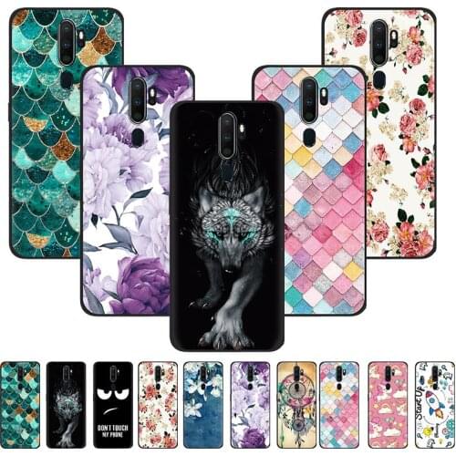 Anti-knock Back Phone Cover For OPPO A9 2020/A11/A5 2020 Colorful Phone Cover Painted back Silicone TPU Design Fashionable
