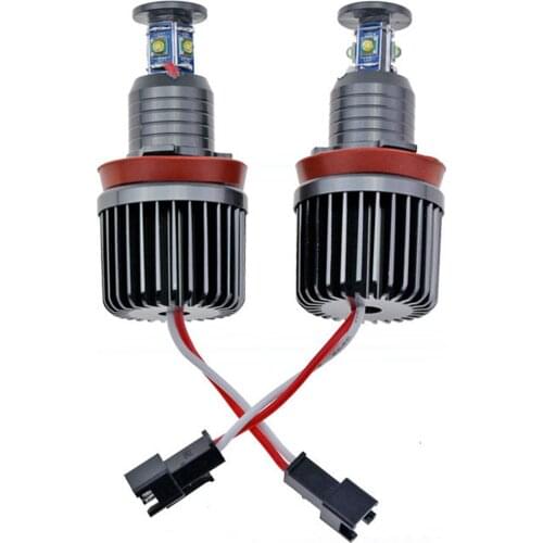 2Pcs High Power Error Free LED Angel Eyes Light Bulbs for BMW E81 .E87 .E88 .E92 .E63 E70, White