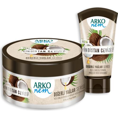 Arko Moisture Valuable Oils Coconut Moisturizing Cream 250+60Ml