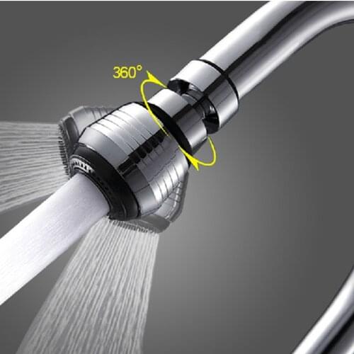 360 degree Revolving Water-saving ABS Water faucet 2 Modes Faucet Aerator 24mm Connector water Tap Aerator for Kitchen
