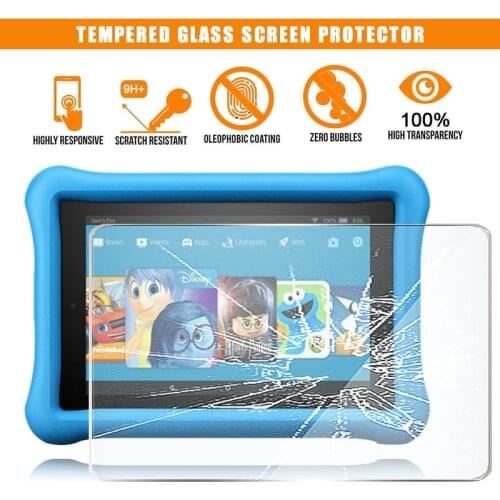 For Amazon Kindle Fire 10 Kids Edition (2017) /Fire HD 10 Kids Edition 2019 with Alexa Tablet Tempered Glass Screen Protector