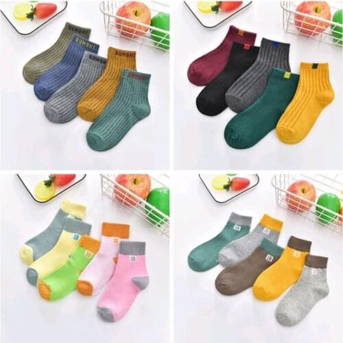 Zi Ning 2020 Children Accessories Toddler Girls Kids Socks for 3-12years boys Cotton socks short Socks baby socks lot