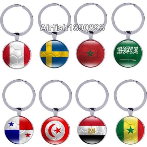 10pcs Can Mix Country Flag Keyring Peru Sweden Morocco Saudi Arabia Tunisia Egypt Key Chain Keychains Pendant Accessories Gifts
