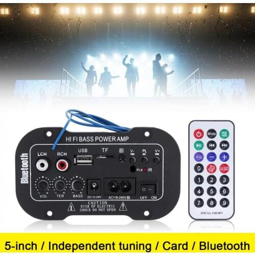 5Inch Universal 25W HI-FI Bluetooth Car Audio Power Amplifier Auto FM Radio Player Support/ SD / USB / DVD / MP3 Input