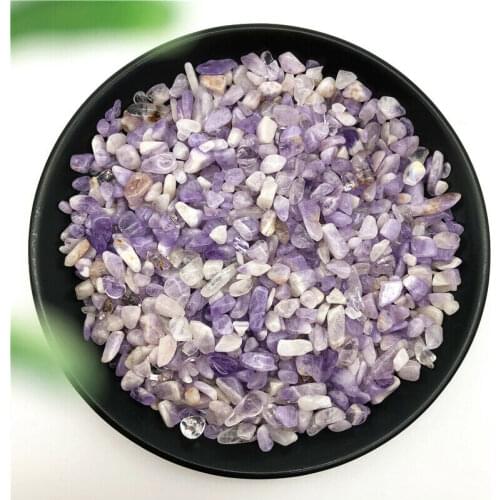 50g 3 Size Natural Light Amethyst Tumbled Stone Purple Quartz Beautiful Healing Crystals Natural Stones and Minerals