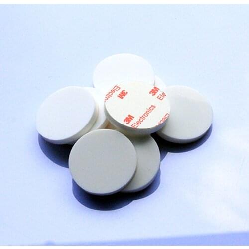 50pcs 20mm x 5mm white anti slip silicone rubber plastic bumper damper shock absorber 3M self-adhesive silicone feet pads