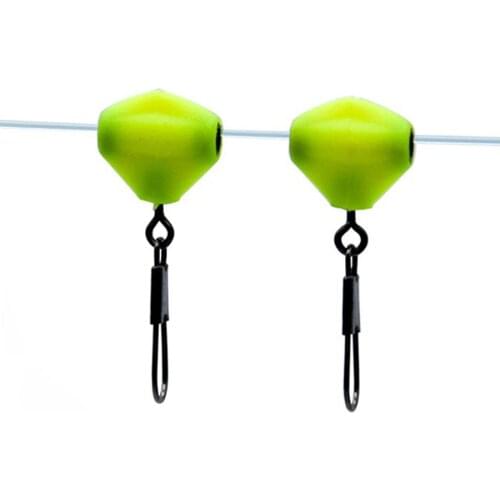 1/3/5PCS Mini Space Beans Rock Fishing Connector Float Connector Rolling Swivel Fishing Supplies