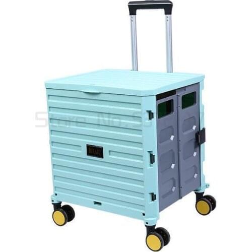 Household handcart, stall cart, shopping cart, storage box, shopping cart, trolley, luggage cart, trolley, vegetable cart
