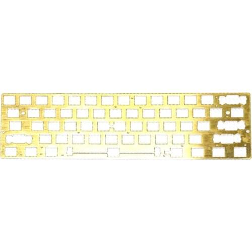 CNC 60% Brass Plate Positioning Board Plate-mounted Stabilizers GH60 GK61 PCB Plate Keyboard for Mechanical Keyboard
