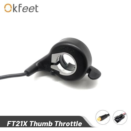 Okfeet Wuxing Throttle Electrical Bicycle FT21X 130X Finger Thumb Throttle Waterproof Accelerator for Ebike Conversion Kit
