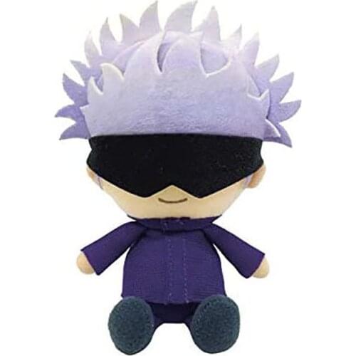 Gojo Satoru Toys with Openable Patch Anime Jujutsu Kaisen Plush Doll Stuffed Toy Key Ring Bagpack Phone Pendants 10/15cm