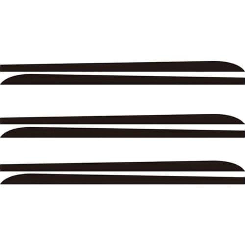 2pcs Carbon Fiber Graphic Vinyl Car Body Side Skirt Sticker Decals For BMW 1 3 4 5 6 F30/F35/F31