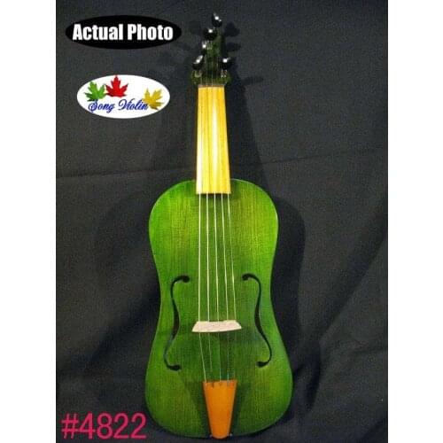 Copy of old instrument,SONG 5 strings 15" vielle,medieval Fiddle #4822