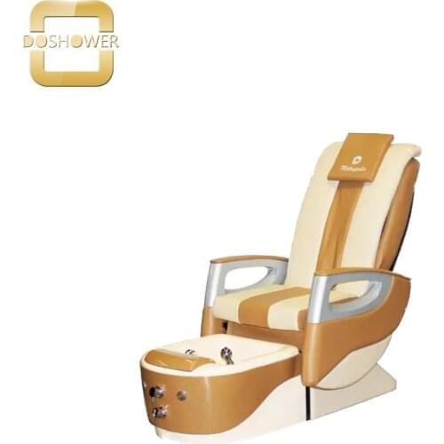 DS hot sale leather pedicure chair with crystal glass bowl