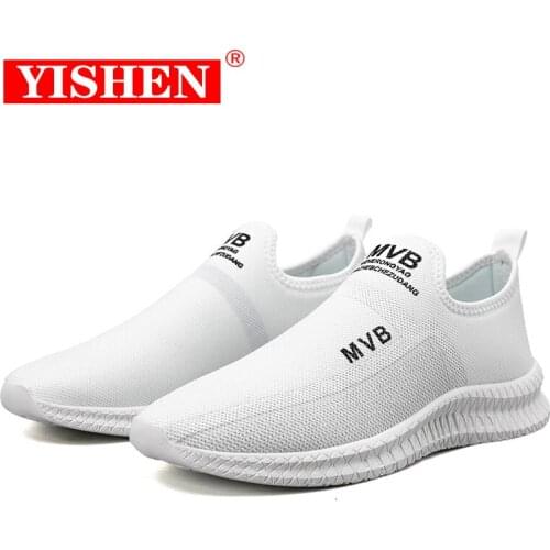 YISHEN Summer Mesh Men Shoes Lightweight Sneakers Men Casual Walking Shoes Breathable Slip on Mens Loafers Zapatillas Hombre