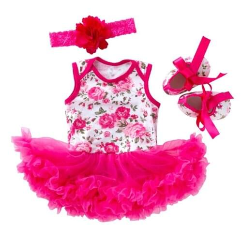Baby Girl Summer Clothes Set 0-2 Year Infant Newborn Princess Girls Clothing Tutu Lace Dress+Headband+Sock 3Pcs Infant Clothing