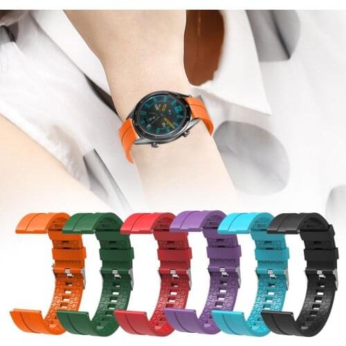 HOT SALES !!! Watch Band Waterproof Perfect Fites Silicone 20mm Wristband Strap Watch Accessories for Huawei Watch GT Series