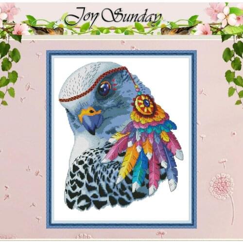 Rainbow Eagle Counted Cross Stitch 11CT Printed 14CT Cross Stitch Sets wholesale Chinese Cross-stitch Kits Embroidery Needlework