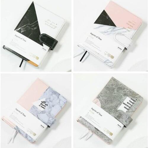 New A6 creative marble pattern hardcover office school composition notebooks stationery,fine cute student copy books A6