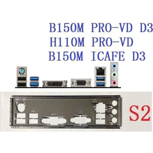 Original For MSI H110M PRO-VD, B150M PRO-VD D3, H170M PRO-VD, B150M-ICAFE MS-7996 I/O Shield Back Plate BackPlate Blende Bracket