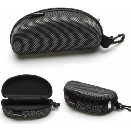 Portable Zipper Eye Glasses Sunglasses EVA Hard Case Box Protector Holder Eyewear Box Organizer 16.8 X 8 X6.5CM Unisex