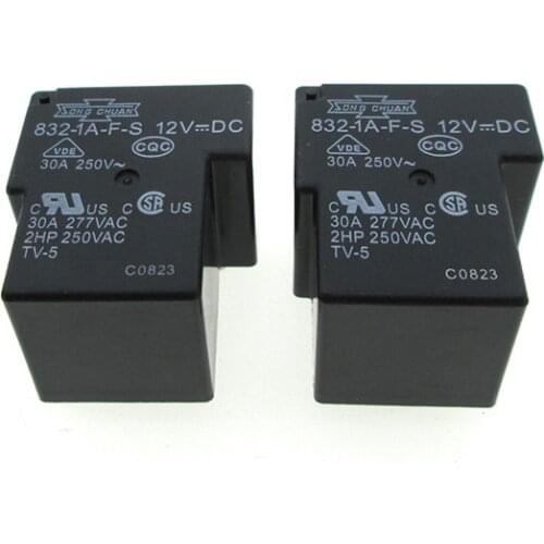 HOT NEW 12V relay 832-1A-F-S 832 1A F S 8321AFS 12VDC DC12V 12V 5PIN