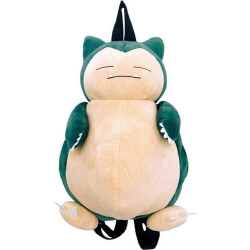 Snorlax Plush Backpack Kindergarten Cartoon School Bag Lightweight Childrens Coin Purse Fashion All-match Student Diagonal Bag