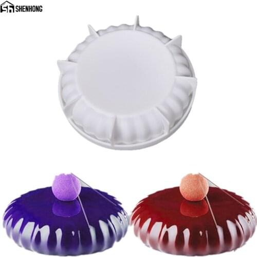 SHENHONG Silicone Round Cake Mold Pan For Baking Chocolate Sponge Cakes Mousse Dessert Cake Decorating Tools Mould