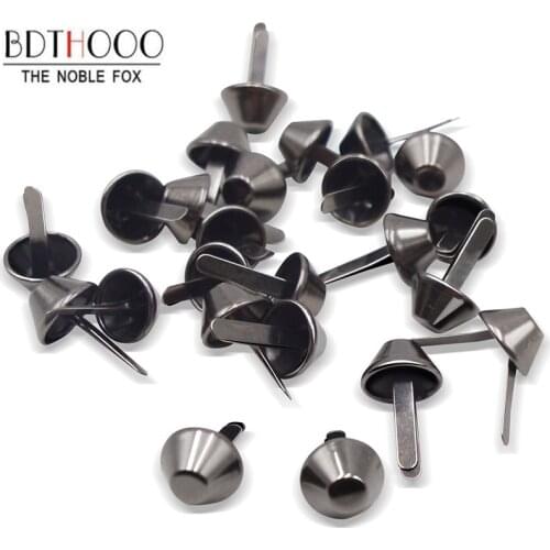 Mixed 20pcs/lot 12mm Metal Crafts Purse Feet Rivets Studs Pierced for Purse Handbag Punk Rock Rivets Bag Leather DIY Accessories