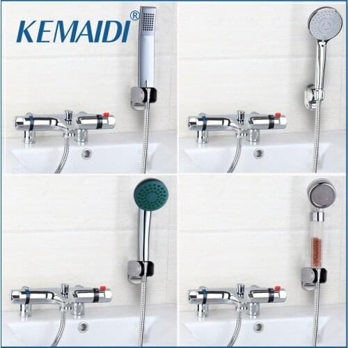 New Arrival Deck Mounted Thermostatic Shower Hand Spray Mixer Thermostatic Faucet Shower Chrome Finish Mixer Thermostatic Tap