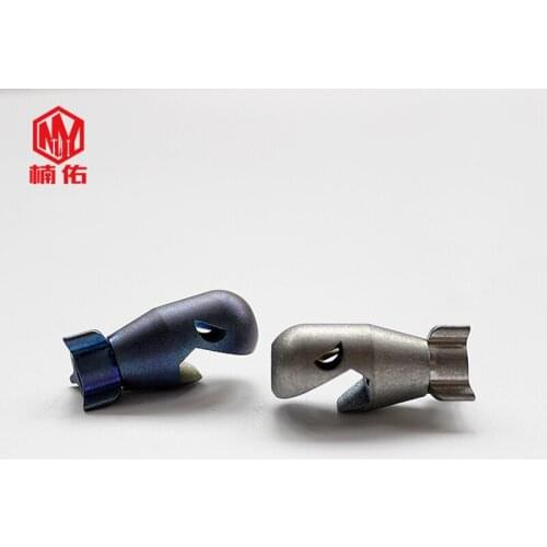 Titanium Alloy 1PC Cute Shark Paracord Knife Beads EDC Beads Bracelet Flashlight Lanyard Pendant Outdoor Accessories