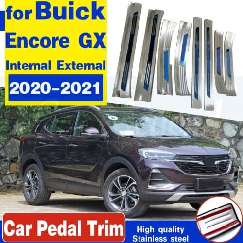 For Buick Encore GX 2020-2021 Welcome pedal Protector stainless steel styling Scuff Plate/internal external Door Sill