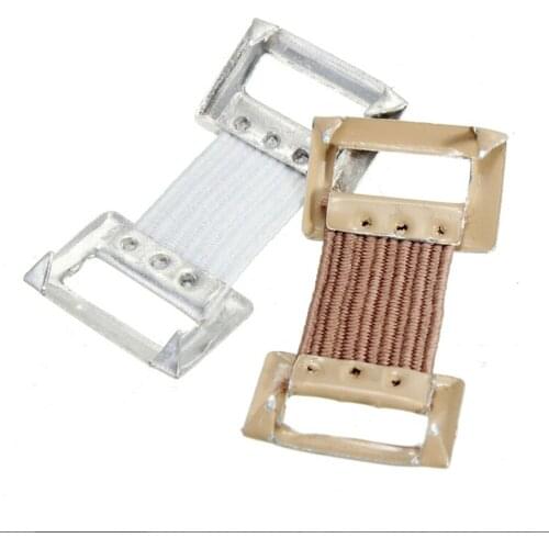 10PCS Elastic Bandage Wrap Stretch Metal Clips Bandage Clips Replacement Fixation Clamps Hooks White Coffee Colors