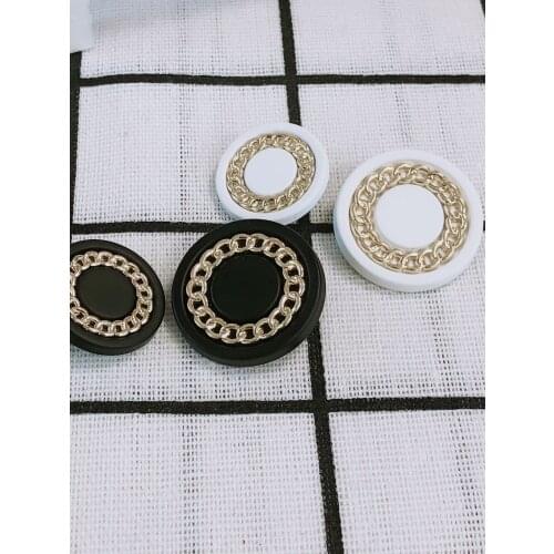 10pcs Gold Pearl Womens Buttons Decorations for Clothing Vintage Suit Coat Dress Button Metal Diy Sewing Accessories needlework