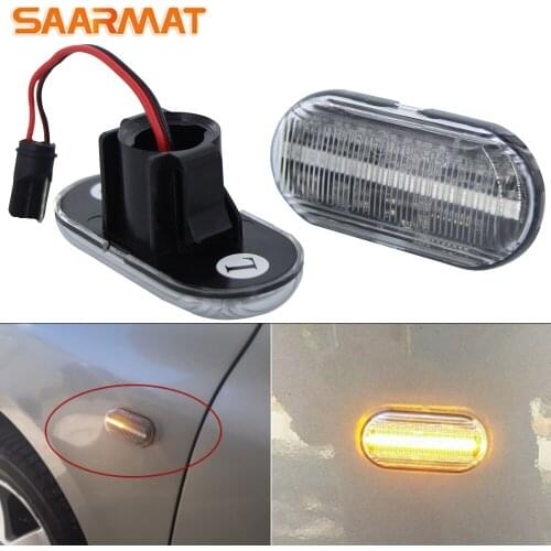 2Pcs for Dacia Dusit Dock Rock Reynolds Megan Creo KANGOO ESPACE Smart Dynamic LED side turn signal lights highlight
