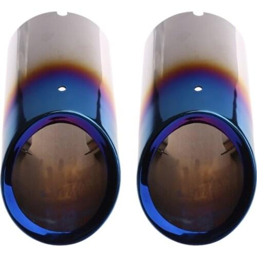 2xStainless steel Exhaust Muffler Pipe For MK6 Golf 6 Golf 7