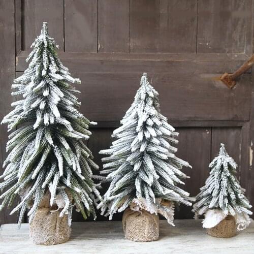 2020Artificial Mini Christmas Tree Desktop Display Window Restaurant Front Desk Shop Hotel Decoration Christmas Gift Holiday2021