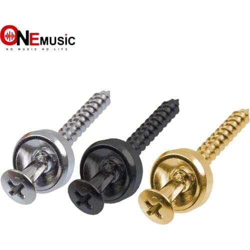 4pcs Guitar neck Joint Plate Screw Bushings Ferrules For Neck Mounting With Screws Black - Chrome - Gold