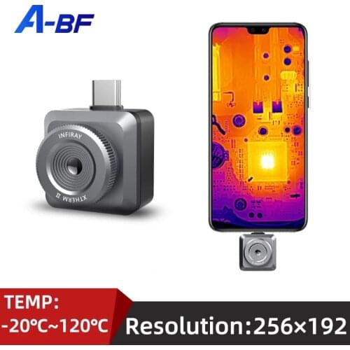 A-BF Infrared Thermal Imager Phone 256*192 Pixel Thermal Imaging Camera Night Vision Floor Wall Heating Pipe Test Android Type C