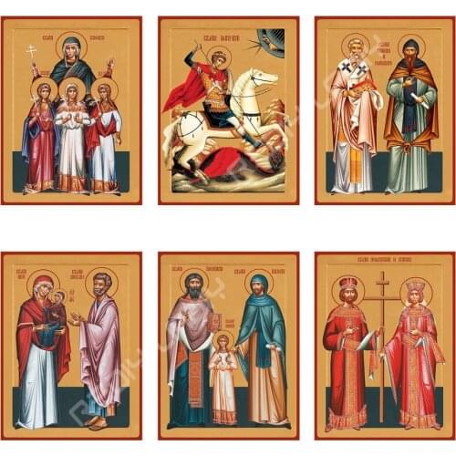 Diamond Painting Full Square/Round Drill Diamond Embroidery Orthodox Icon Cross-Stitch Kits Wall Art Diamond Mosaic Home Decor