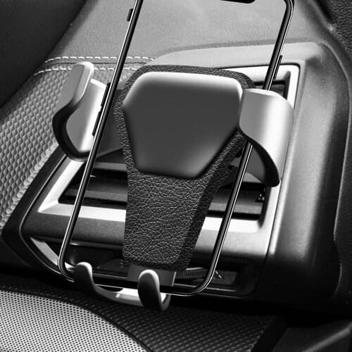 Gravity Car Phone Holder GPS Support Air Vent Clip Mount Stand Cell Phone Holder Car Interior Bracket Phone Parts Car Accessorie