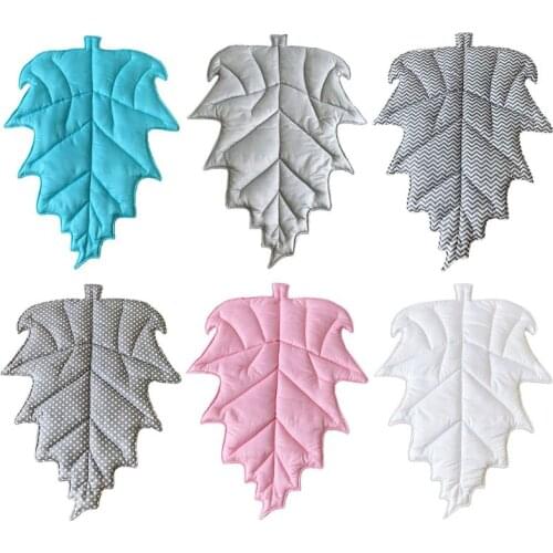 Baby Kids Play Mat Leaf Shape Carpet Newborn Crawling Blanket Cotton Floor Rug Room Decor