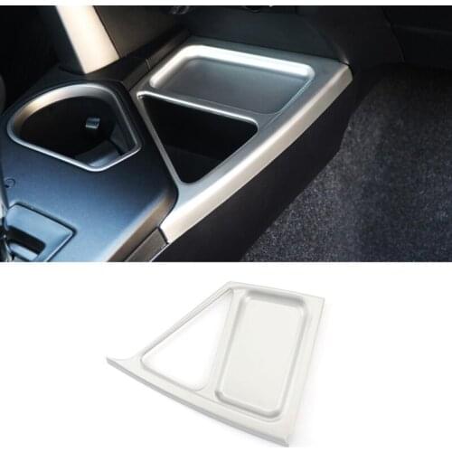 For Toyota RAV4 2017 2018 Car Accessories Storage Box Cover Decoration Trim ABS Chrome Front Lamp Panel Cup Storage 1pcs