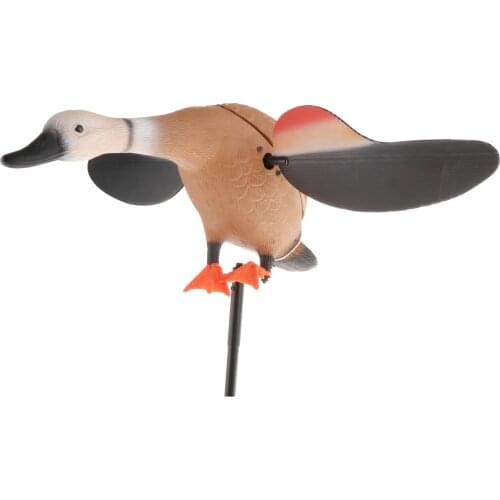 Electric Fly Duck Mallard Decoy Hunting Duck Decoy with Support Foot Shooting Fishing Lure Garden Pond Lawn Decor